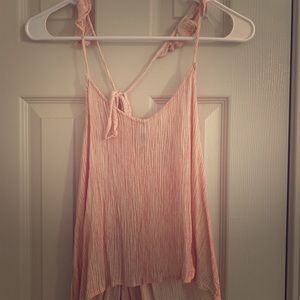 Orange and white tank